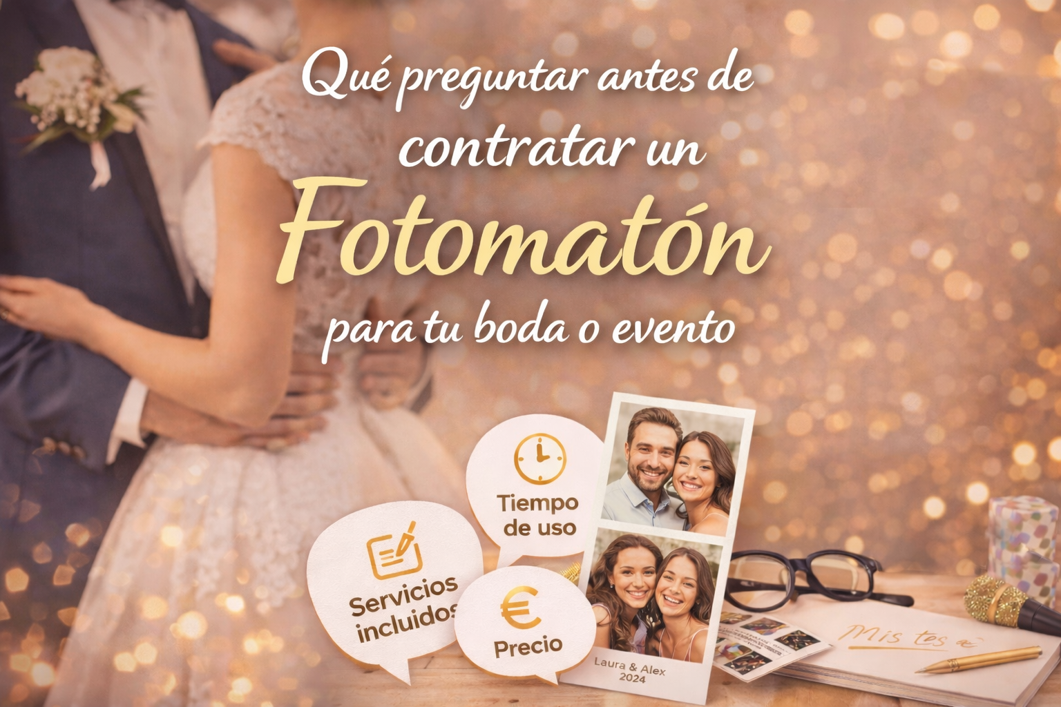 Qué preguntar antes de contratar un fotomatón para tu boda o evento